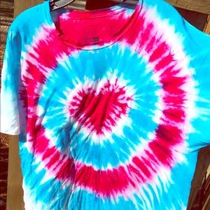 Fourth of July tie dye shirt.